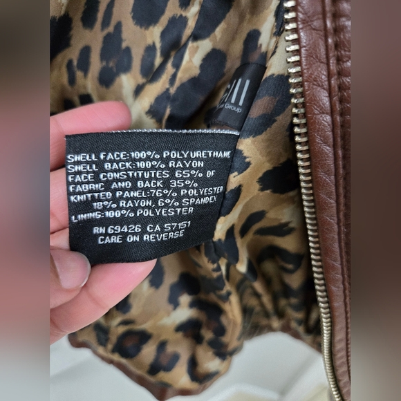 Black Rivet Leather Jacket - Picture 4 of 4